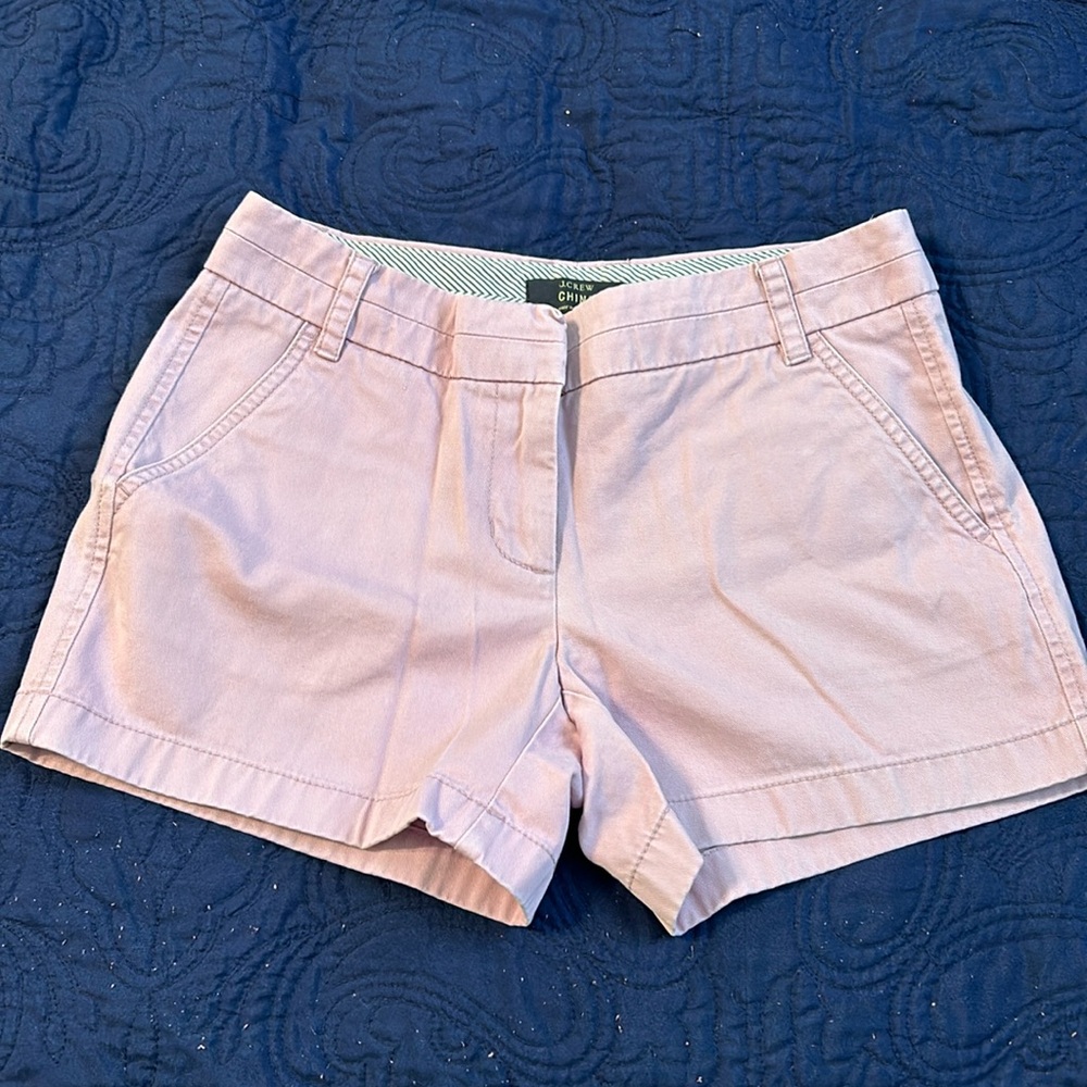 J Crew Factory Lilac 3.5” Inseam Chino Shorts